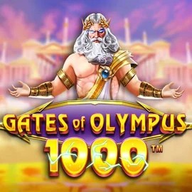 Gates of Olympus 1000 online game logo by Pragmatic Play on kokobet-casino.net